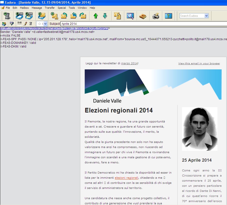 Danti di Nanni per la propaganda elettorale del PD