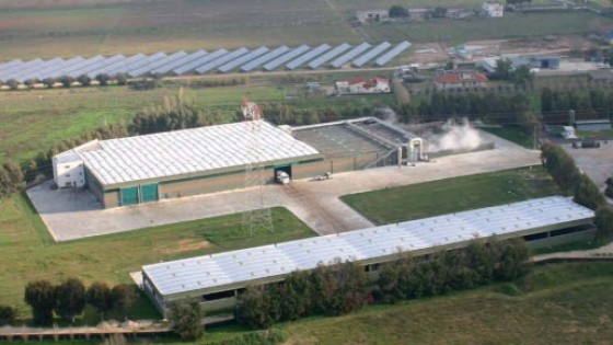 Lo stabilimento di Aprilia dove ieri hanno perso la vita i due operai che scaricavano rifiuti per conto dell'Acea