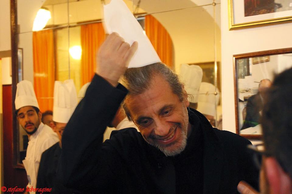 Alessandro Bergonzoni al Ristorante Diana di Bologna (foto di Stefano Laboragine)