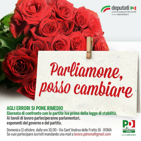 renzi partite iva possiamo cambiare