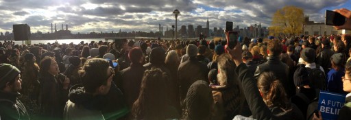 Bernie Sanders a Greenpoint Brooklyn, 8 aprile 2016