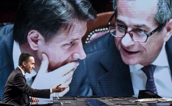 Di Maio, Conte e Tria