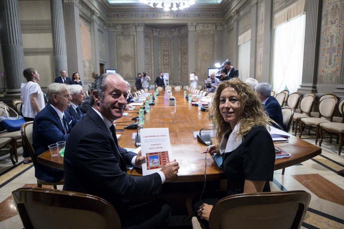 Luca Zaia e la ministra Erika Stefani