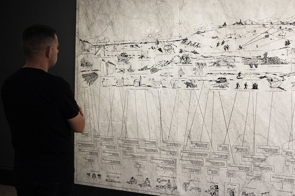 «Didactic Wall», di Mladen Miljanovic, è un libro ma anche una mostra. Prima installazione a Bihac, città bosniaca al confine con la Croazia, divenuta crocevia-limbo per i migranti diretti in Europa