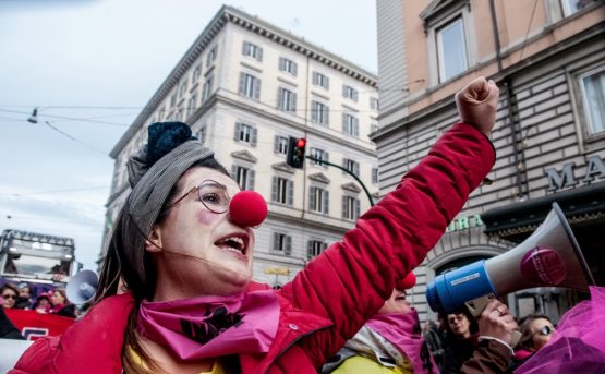 Roma la manifestazione di Non una meno