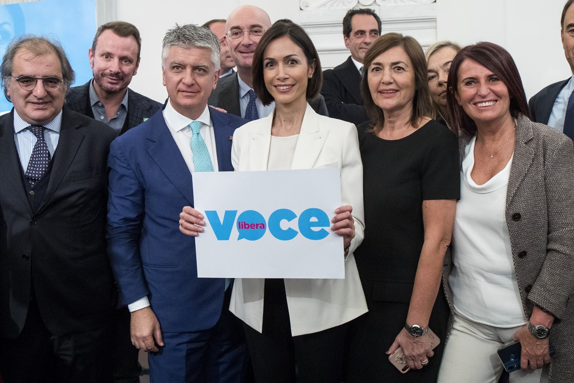 La presentazione della corrente «responsabile» di Forza Italia che fa capo a Mara Carfagna, «Voce libera»