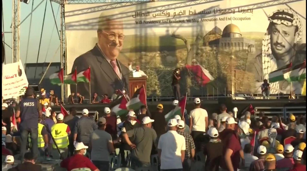 La manifestazione ieri a Gerico