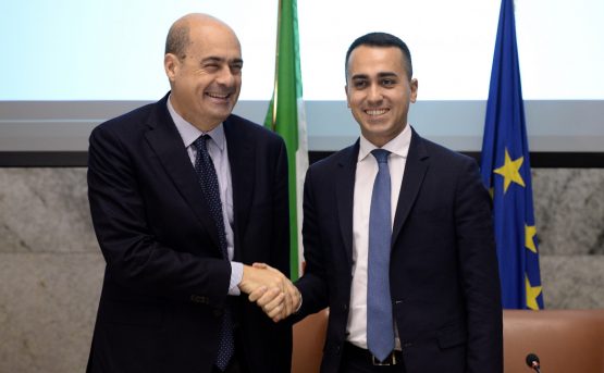 Nicola Zingaretti ieri a Orbetello Nicola Zingaretti ieri a Orbetello