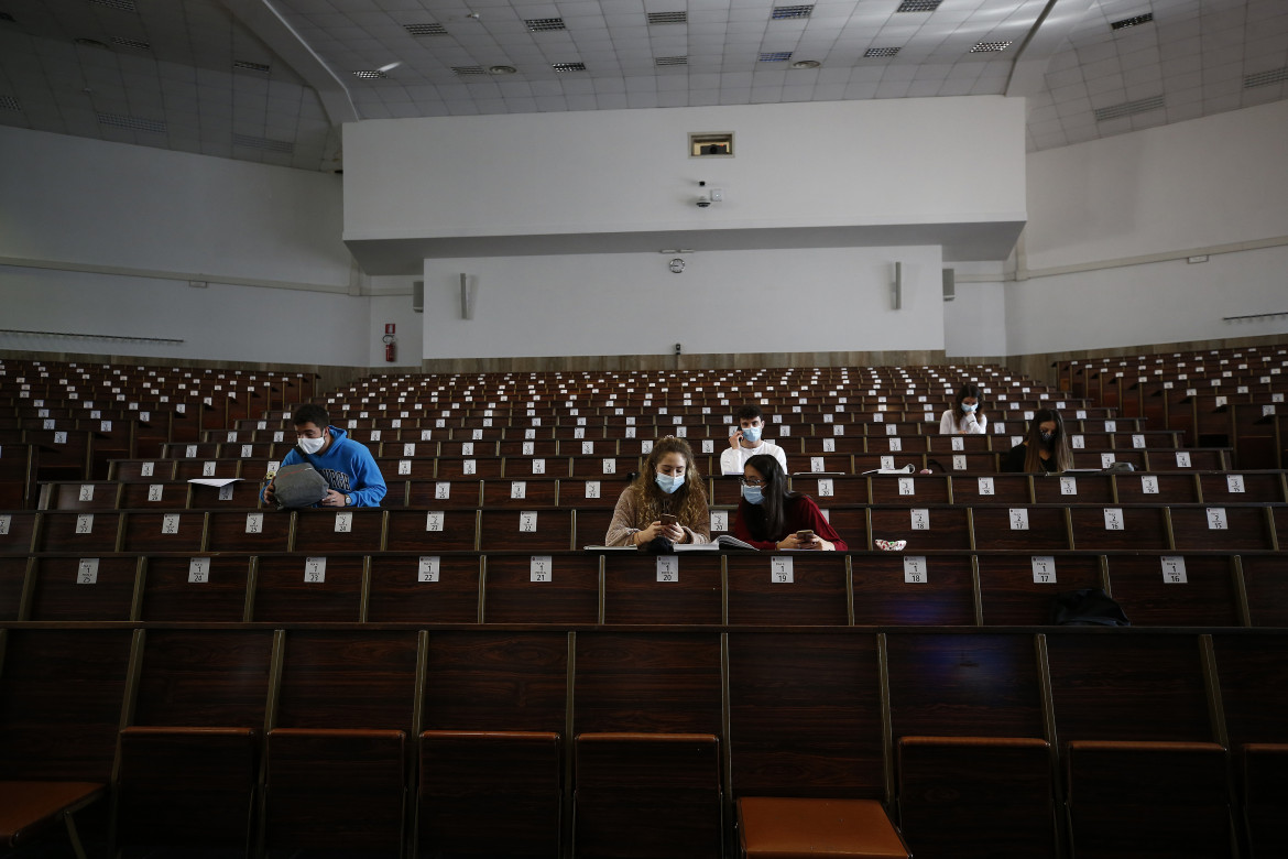 Ripresa delle lezioni alla facoltà di Economia della Sapienza in tempo di Covid 