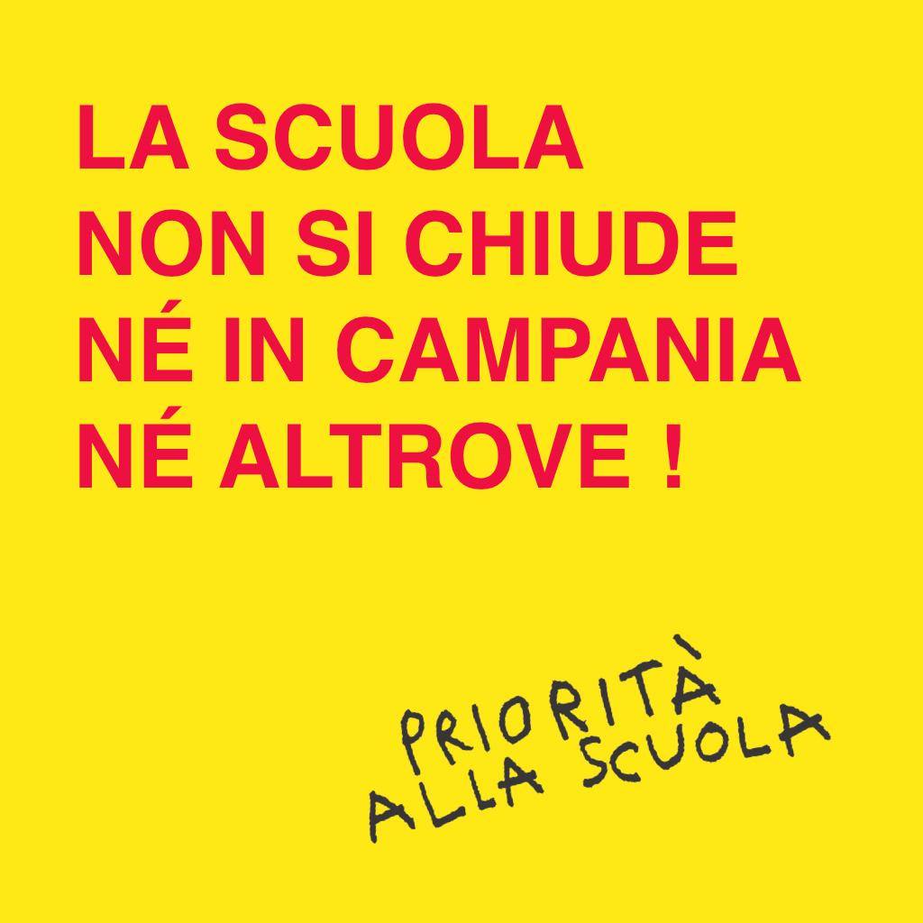La protesta «La scuola non va chiusa né in Campania né altrove» il manifesto La protesta «La scuola non va chiusa né in Campania né altrove» il manifesto