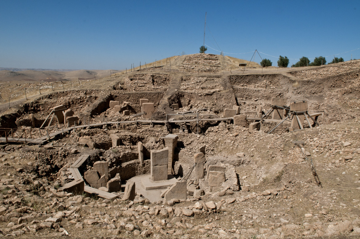 Il sito archeologico di Göbekli Tepe («collina tondeggiante»), a nord-est della città di Sanliurfa, in Turchia