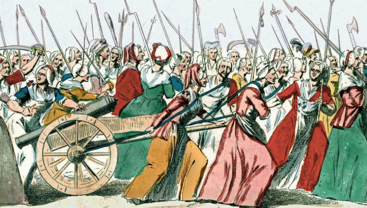 «Français: A Versailles, à Versailles. 5 Octobre 1789». Autore sconosciuto, fonte Bibliothèque nationale de France