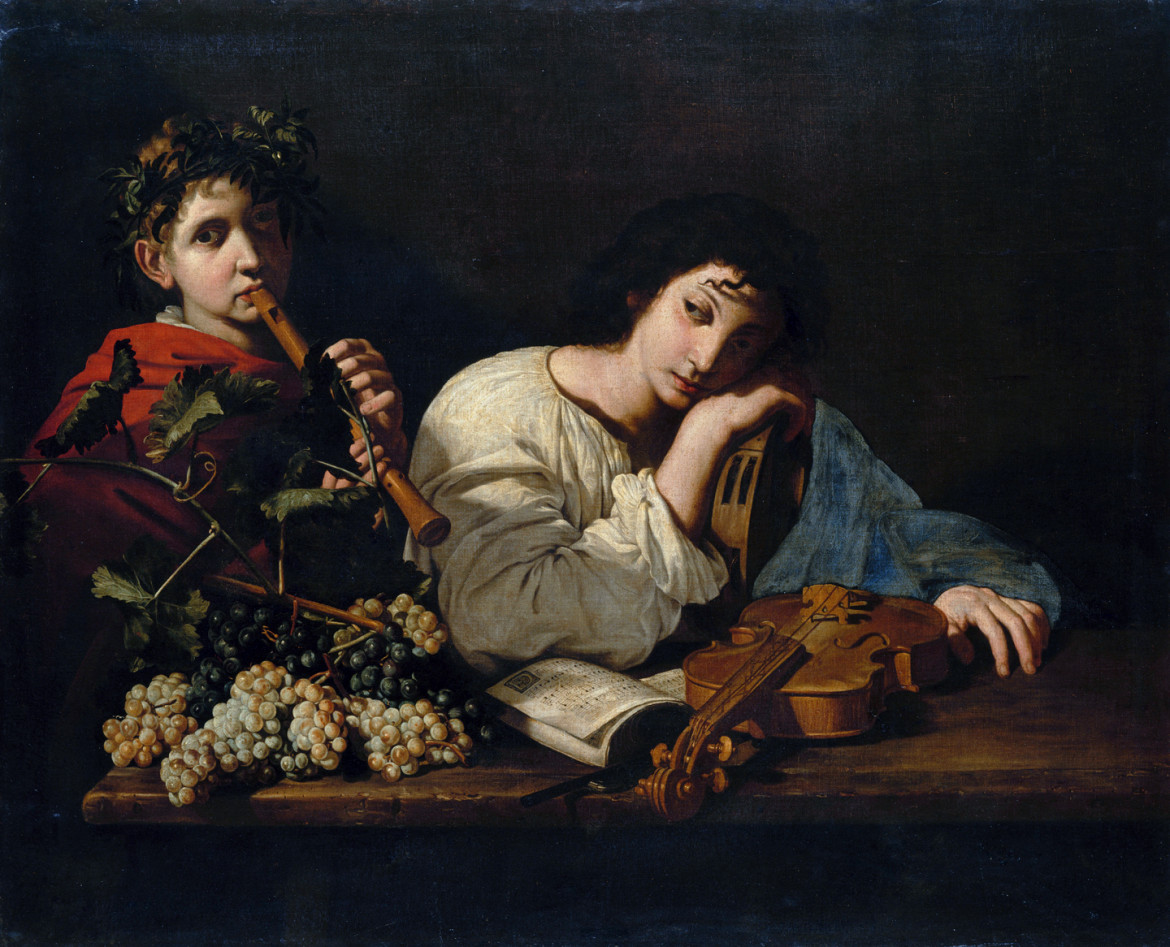 Maestro della Natura morta Acquavella (Bartolomeo Cavarozzi?), Lamento di Aminta, 1614-’15, collezione privata