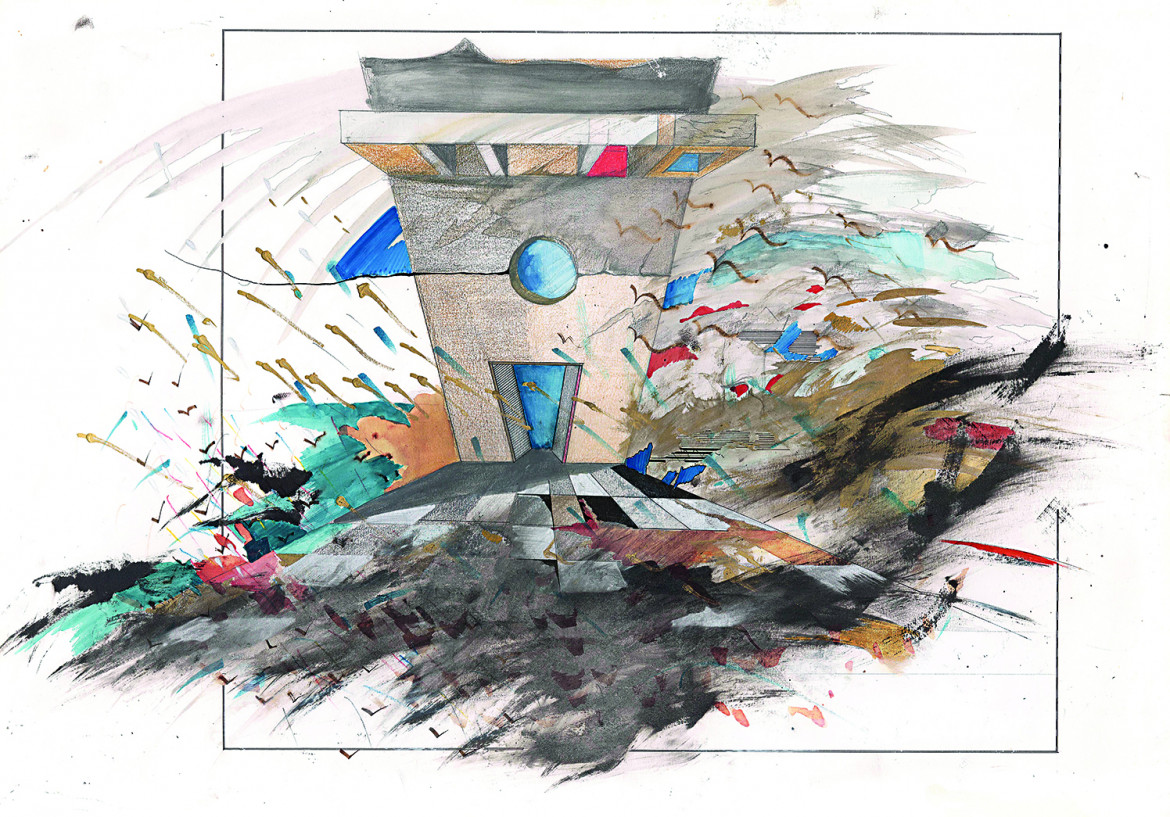 Scene su foglio. In mostra le carte segrete di Daniele Lievi il manifesto