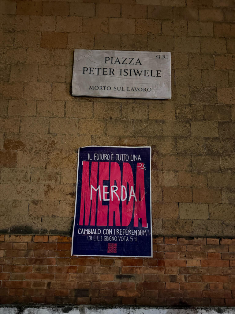 Le vie di Roma prendono i nomi dei morti sul lavoro Le vie di Roma prendono i nomi dei morti sul lavoro