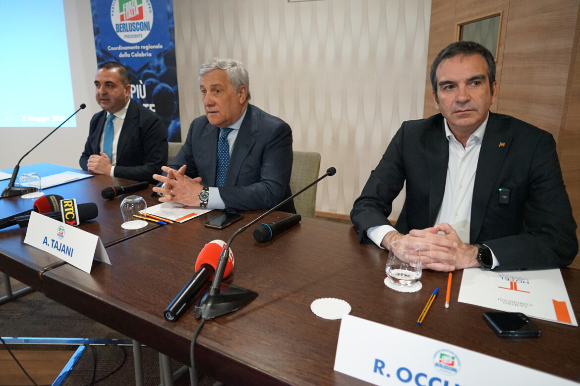 Tajani benedice la mossa di Occhiuto